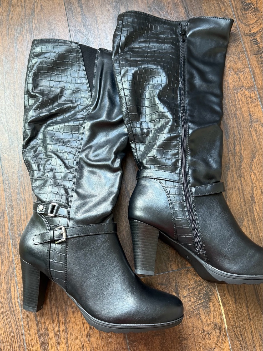 MYSOFT  Women's Tall  Boot, Black, US Size 10 Super cute!!